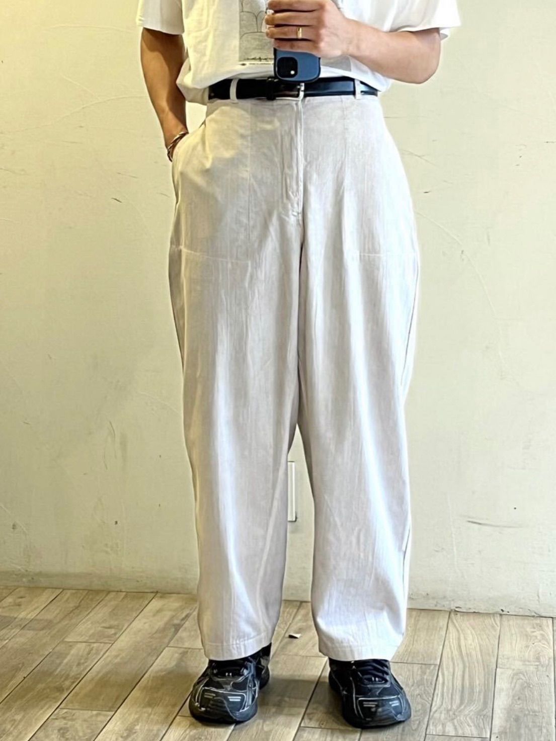 最上質。 Vintage TrAnsference - T f ワーク パンツ パープル グレー ユーロ ビンテージ P4-08027-1431