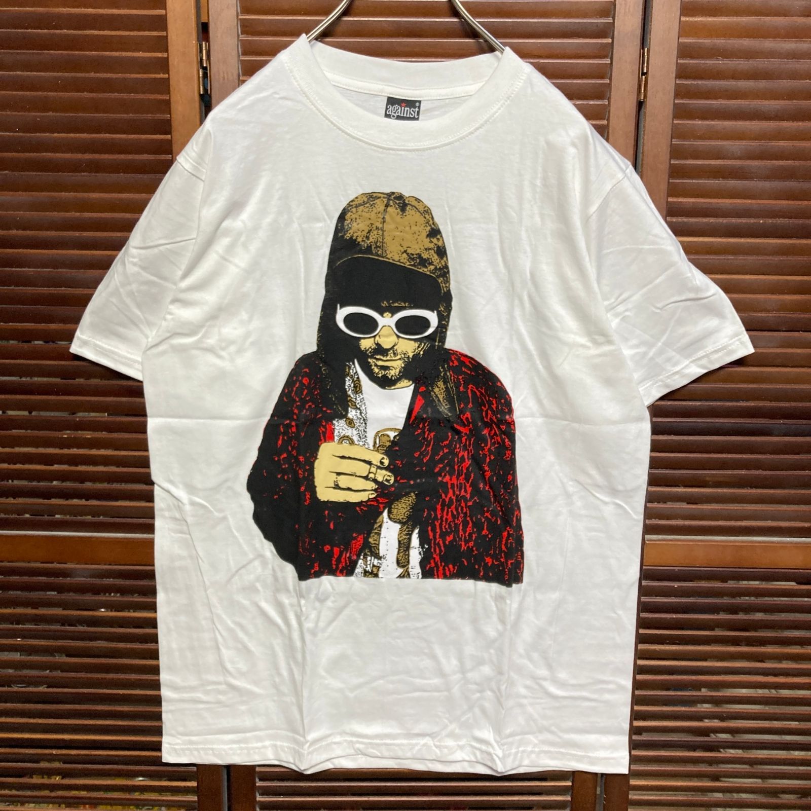 カートコバーン ニルバーナ NIRVANA 白 バンド Tシャツ tee