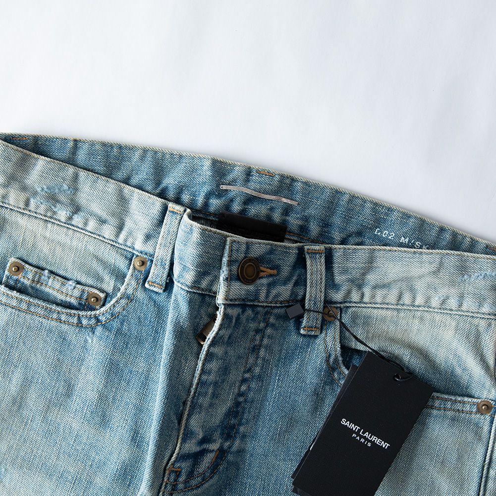 SAINT LAURENT YSL サンローラン デストロイ クラッシュ 加工デニム