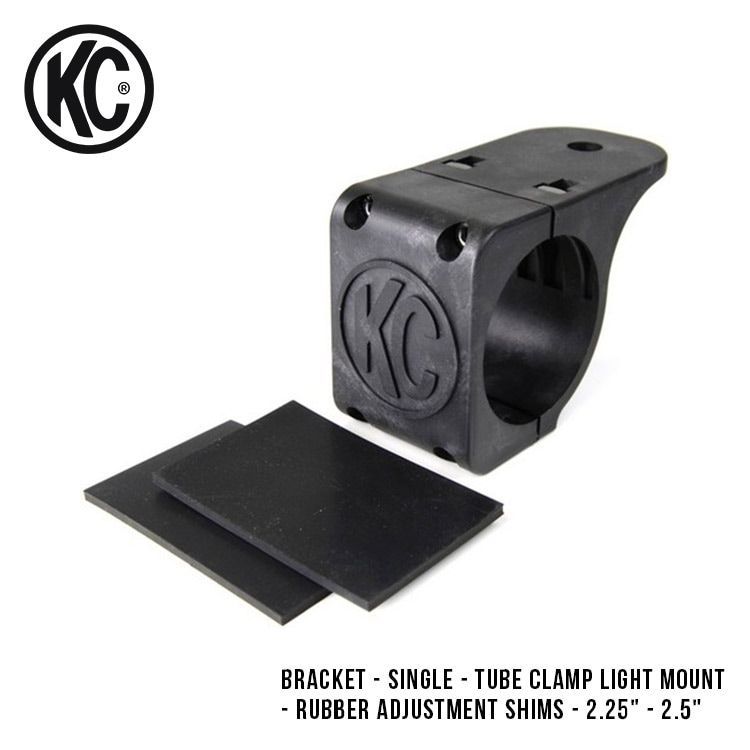 KC HiLiTES Tube Clamp Light Mount - Rubber Adjustment Shims - 2.25 - 2.5 調整シム付き クランプ マウント ブラケット 1個 7308