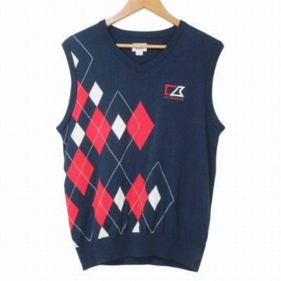 CUTTER&BUCK カッターアンドバック レディース 綿ニットベスト カッター&バック CUTTER&BUCK アーガイル柄 ニットベスト ゴルフ