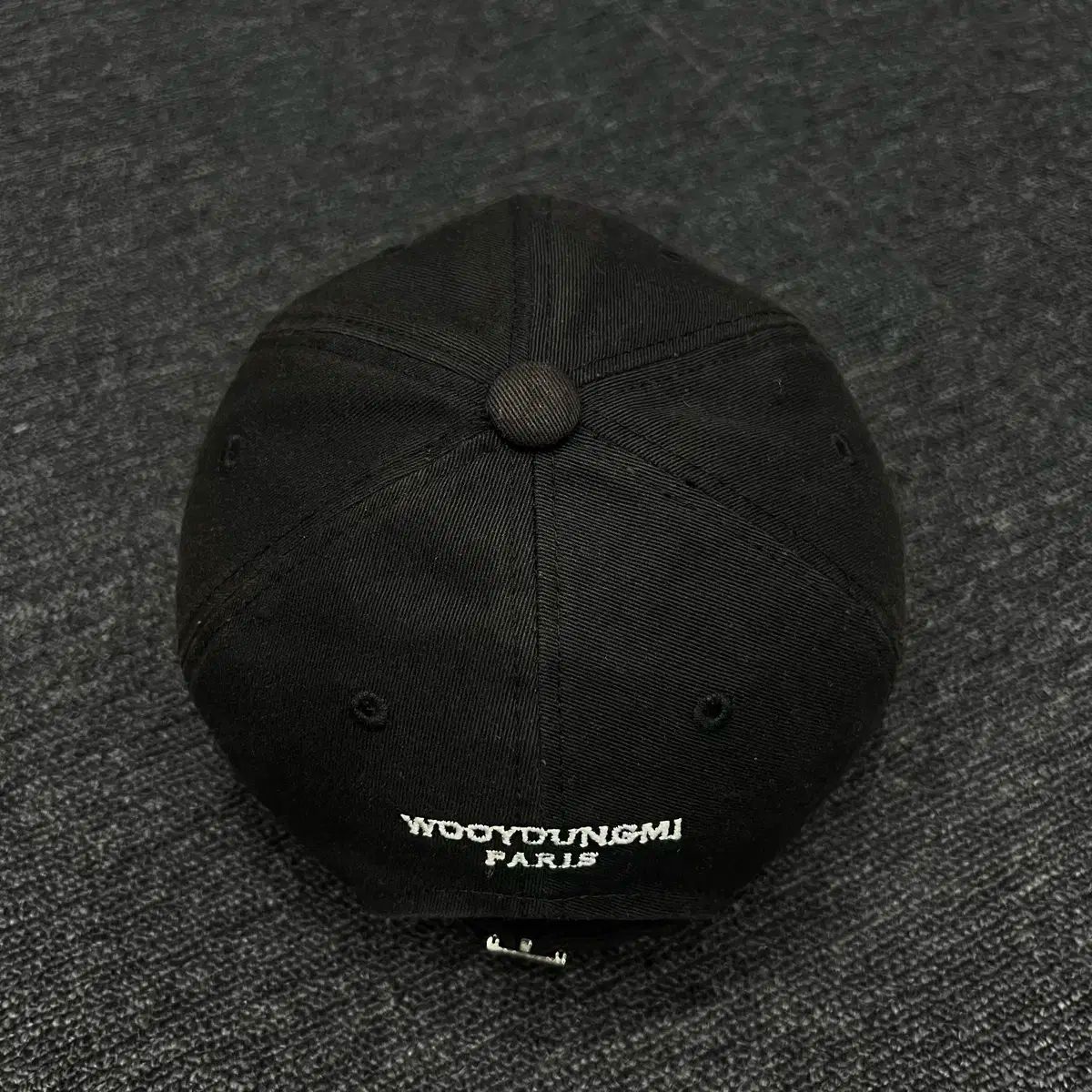 ★WOOYOUNGMI★ WYM パッチ ロゴ ベースボールキャップ WOOYOUNGMI】WYM Patch LOGO BALL CAP BLACK (WOOYOUNGMI