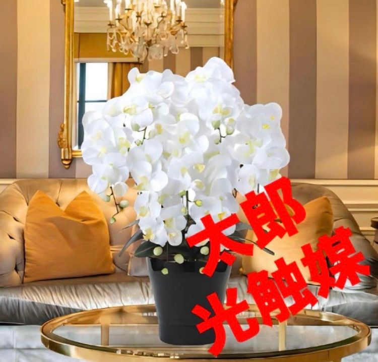 光触媒 人工観葉植物 ウォールグリーン フェイクグリーン キング胡蝶蘭