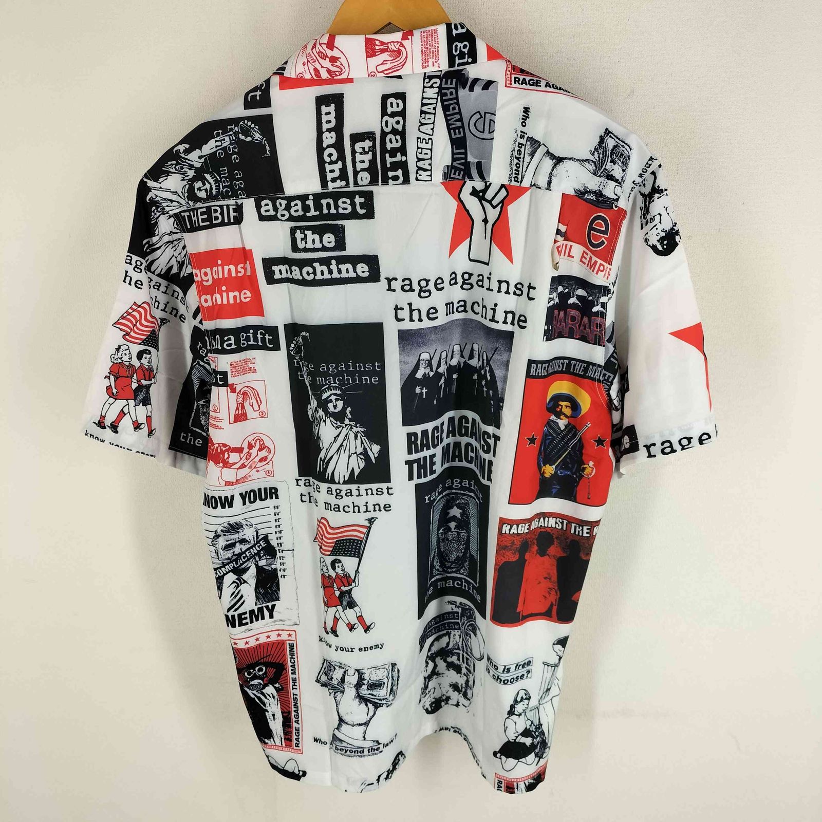 ワコマリア WACKO MARIA 20SS RAGE AGAINST THE MACHINE HAWAIIAN SHIRTS レイジアゲインストザマシーン  開襟 ループカラー 総柄 アロハシャツ メンズ XL - メルカリ