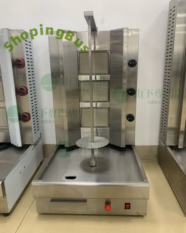 厨房専門店 ケバブグリル LPガス グリルバーナー 自動回転 電動 単相 100V|カウンター|バー|ケバブ