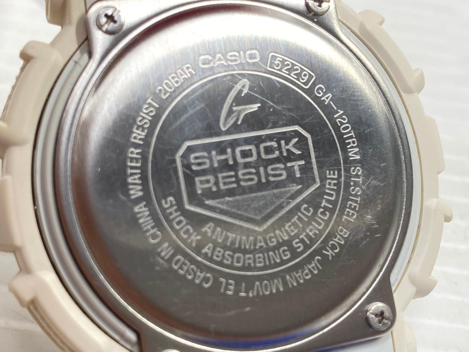 中古品】CASIO G-SHOCK GA-120TRM-7A トリコロールカラー 限定モデル