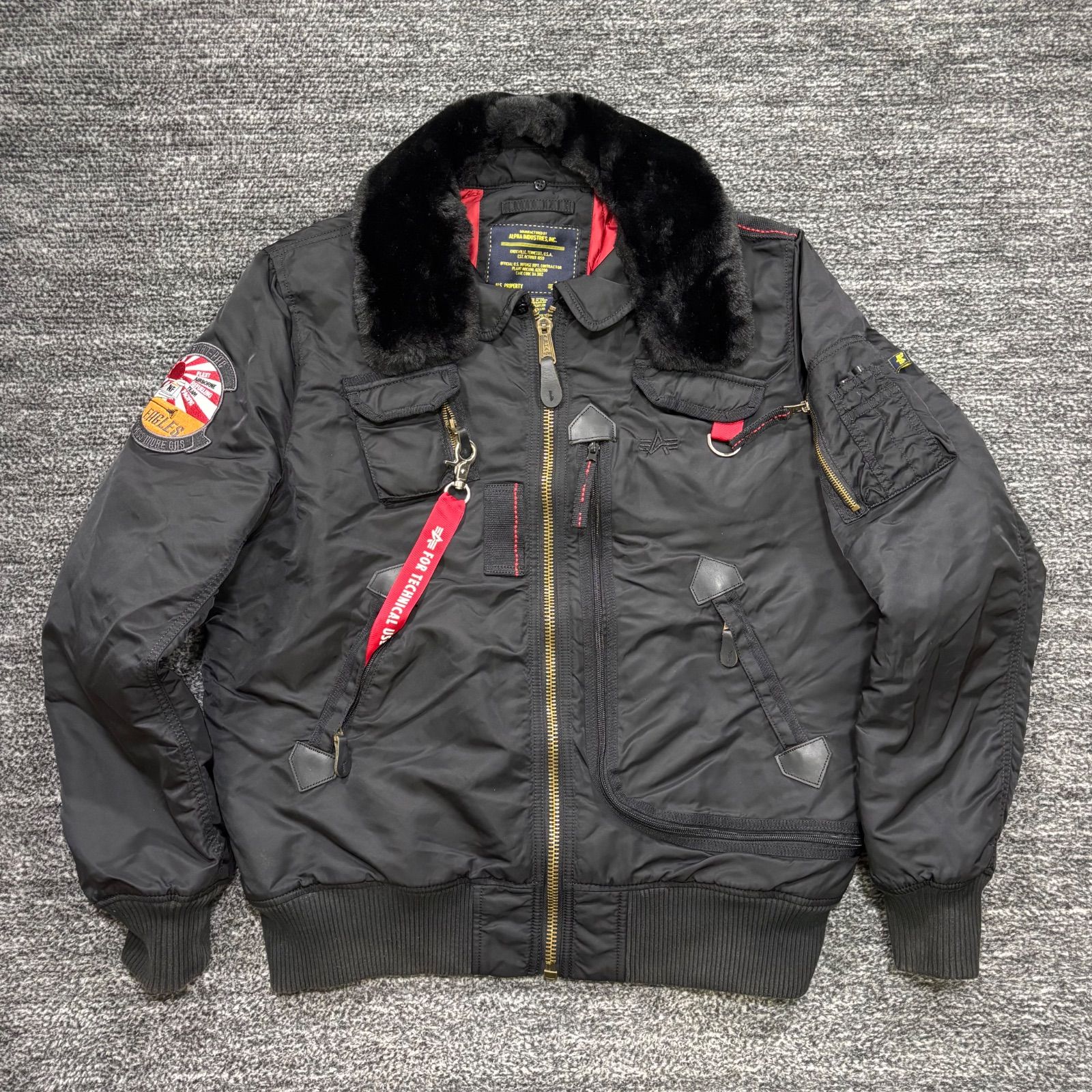 【高価値】 WAIPER別注 ALPHA INDUSTRIES 50th ANNIVERSARY MA-1 B-15 L ジャケット・アウター