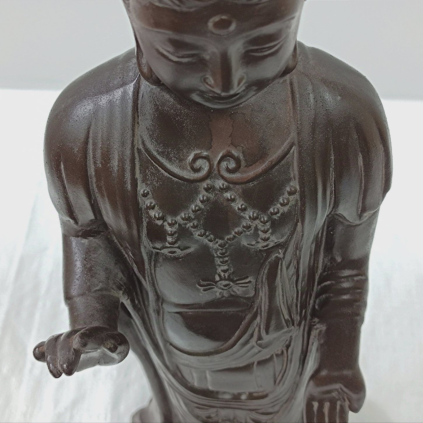 時代物 信楽焼 伝統工芸師 水山作 陶器製 大型観音像 時代物 信楽焼 伝統工芸師 水山作 陶器製 大型観音像 - メルカリ