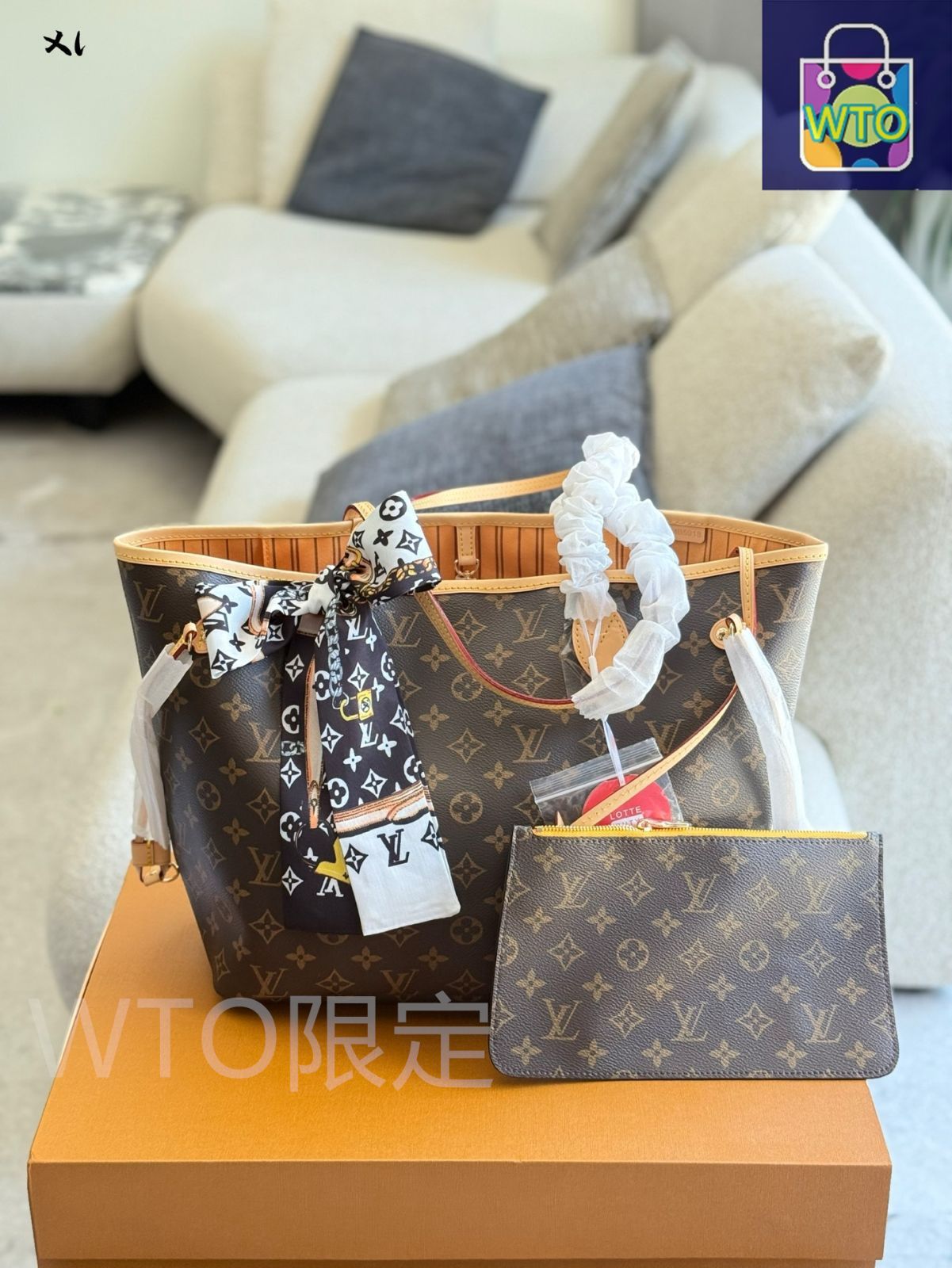 今日 Louis Vuitton ルイヴィトン ネヴァーフル バッグ リボン付属 チップ搭載 多色 デザイン選べる 実用的で百搭
