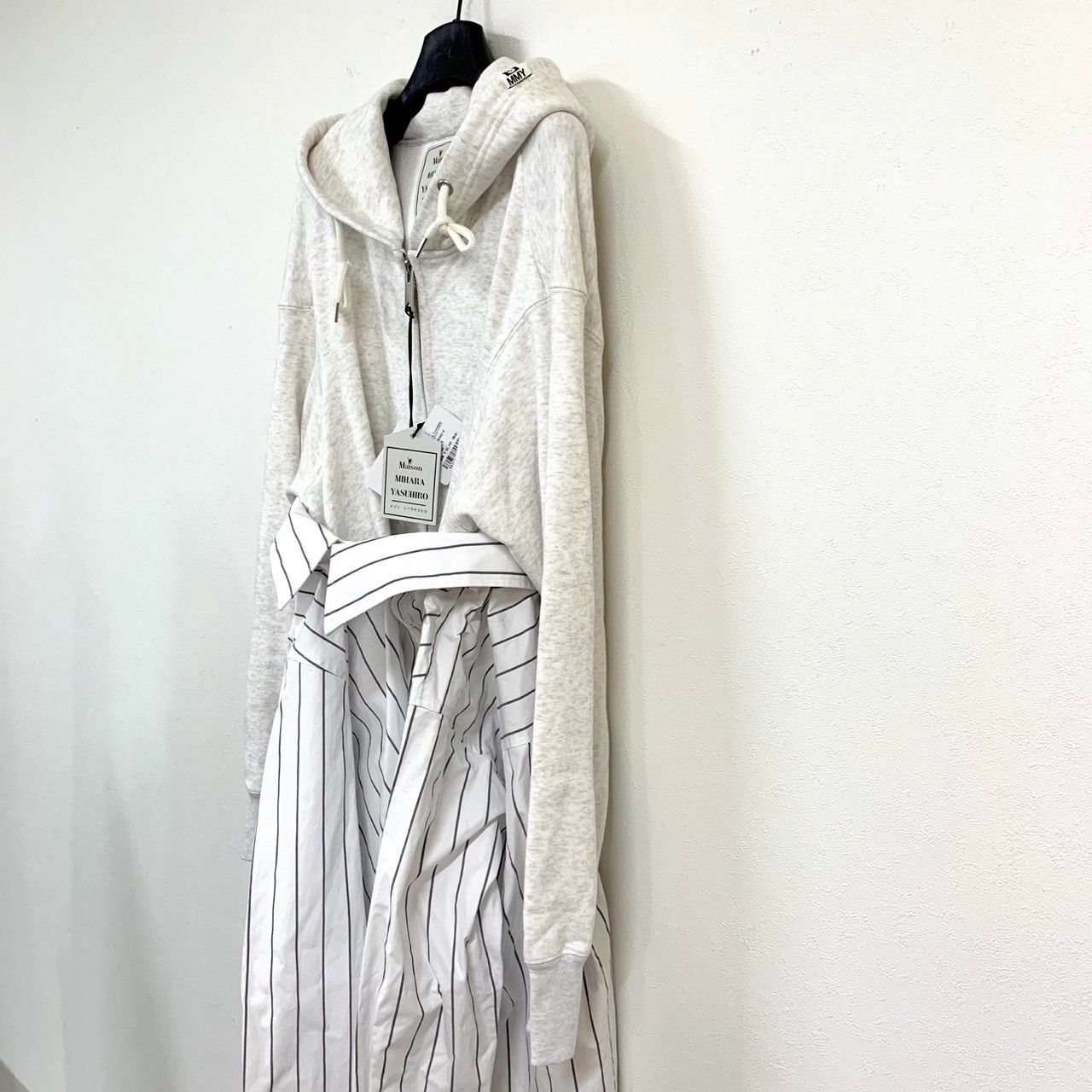 MAISON MIHARA YASUHIRO Hoodie レイヤードシャツ Maison MIHARA YASUHIRO レイヤードフーディーストリート