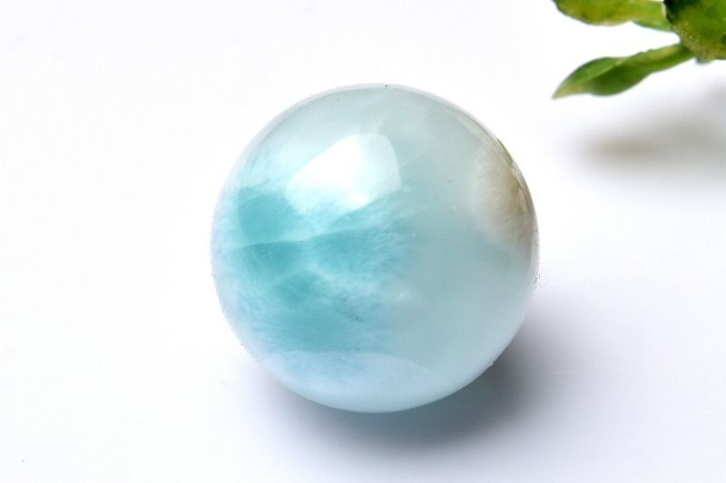 ラリマースフィア 世界三大ヒーリングストーン　天然石 1点物】大珠◇三大ヒーリング ラリマー 20mm 丸玉(台座なし