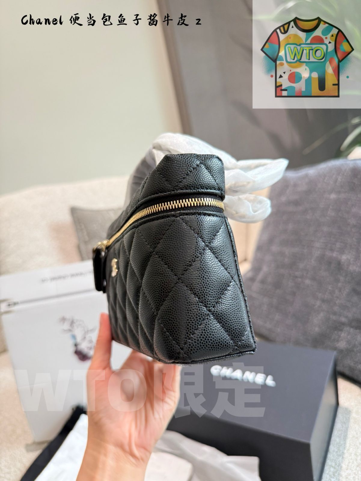 並行輸入品CHANEL手袋 Chanel 25小号手袋, 帆布与亮金色金属, 淡紫— 精品| CHANEL 香奈儿