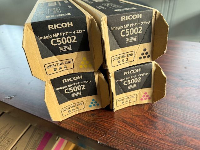 リコートナー4色セット C5002 ブラック シアン マゼンタ イエロー