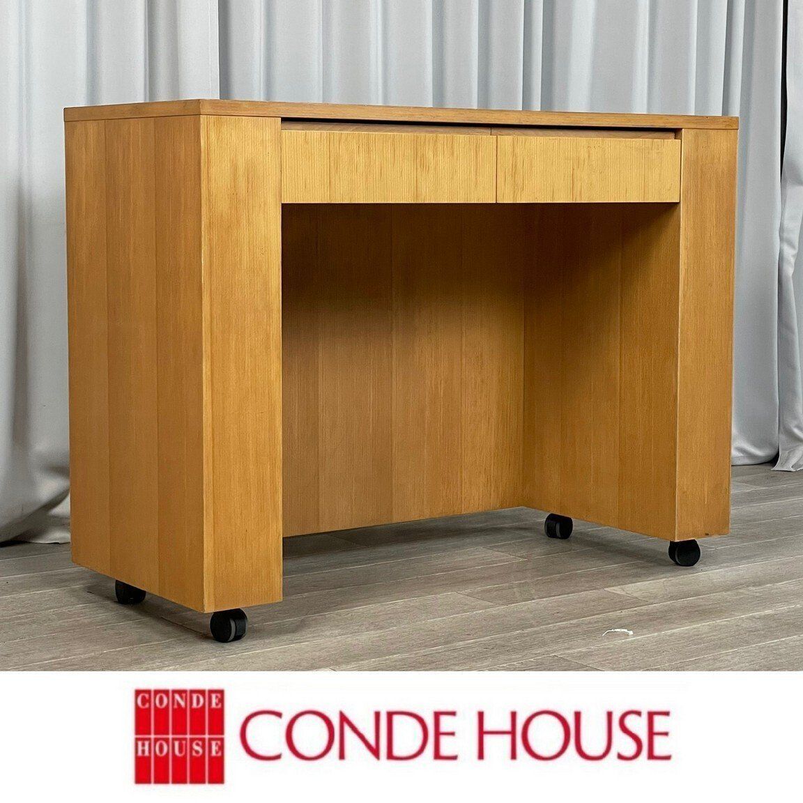 GR40 カンディハウス オーク材 コンソール デスク キャスター付 CONDEHOUSE ワーク パソコン オフィス|神奈川県秦野市|A4