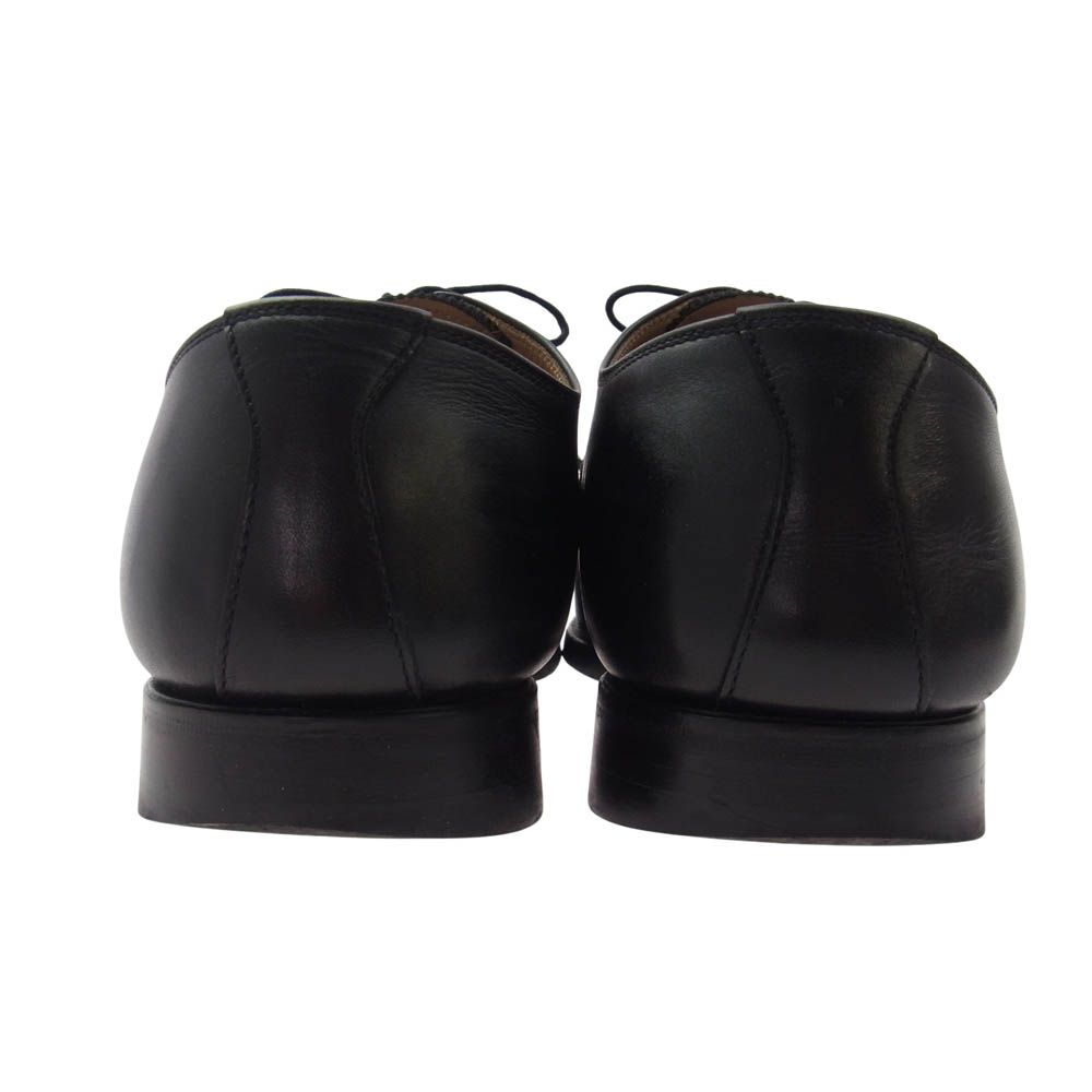  SCOTCH GRAIN スコッチグレイン F-0045 45周年記念 45 th anniversary 内羽根 パンチドキャップ レザーシューズ ブラック系 24.5 その他 靴