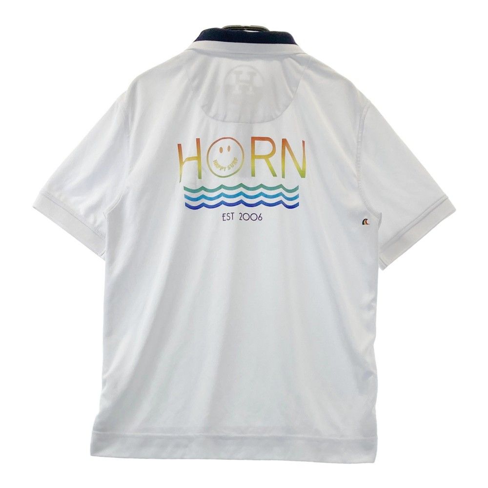 匿名発送　美品　HORN G.M.T ポロシャツウェア　 サイズL ホワイト 匿名発送 美品 HORN G.M.T ポロシャツウェア サイズL ホワイト