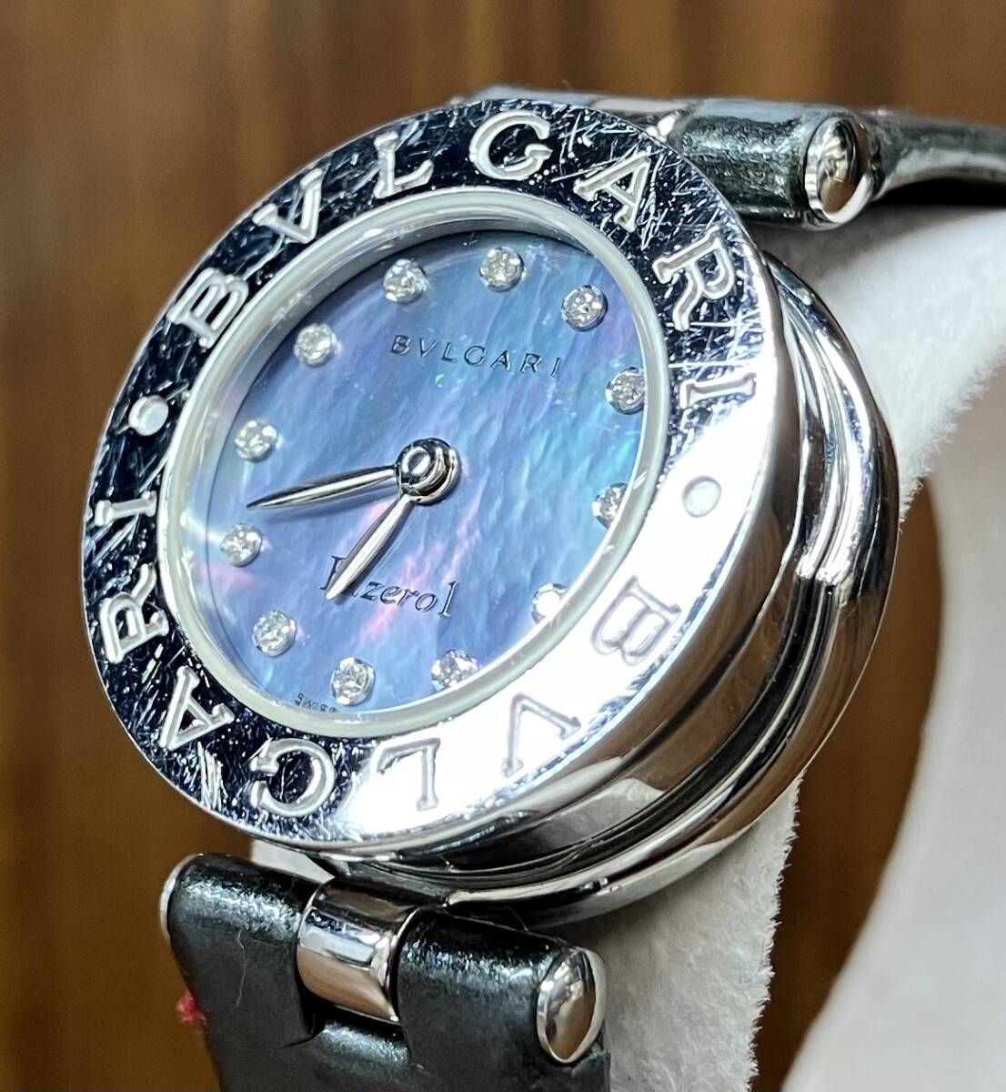 BVLGARI ブルガリ B-zero1 ビーゼロワン BZ22S ブルーシェル文字