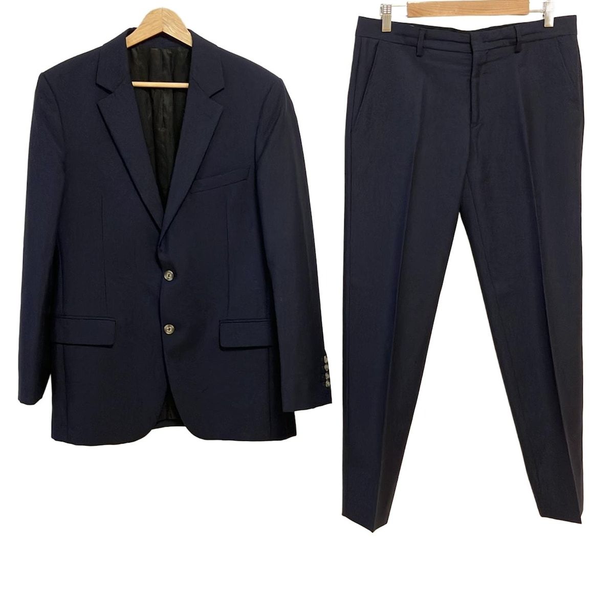 AMIalexandremattiussi アミアレクサンドルマテュッシ ダブルスーツ メンズ - ダークネイビー 肩パッド