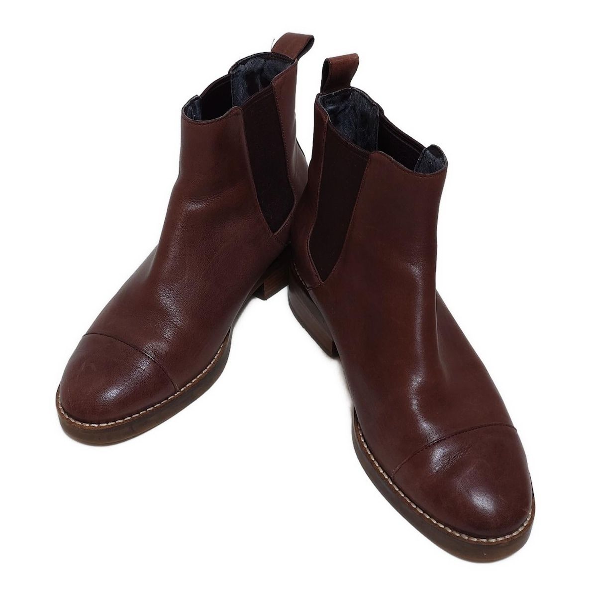 COLE HAAN コールハーン レザー ブーツ　濃茶 COLE HAAN(コールハーン) ショートブーツ レディース - ダーク