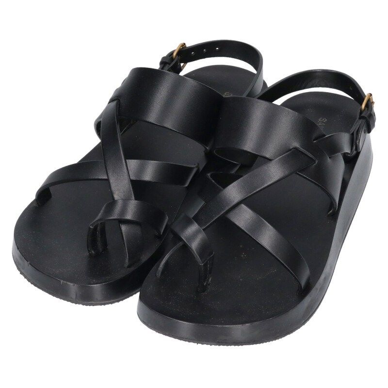 サンローランパリ 649005 レザーサンダル メンズ 42