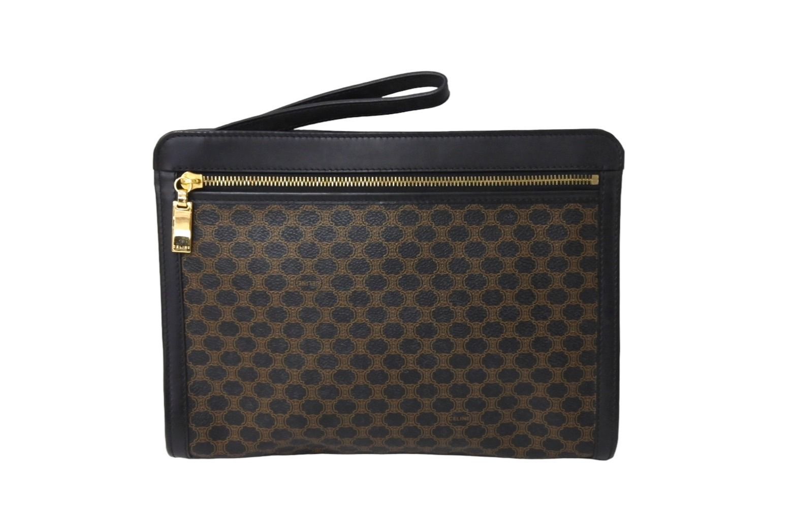 CELINE セリーヌ クラッチバッグ セカンドバッグ マカダム柄 PVC CELINE セリーヌ クラッチバッグ セカンドバッグ マカダム柄 PVC