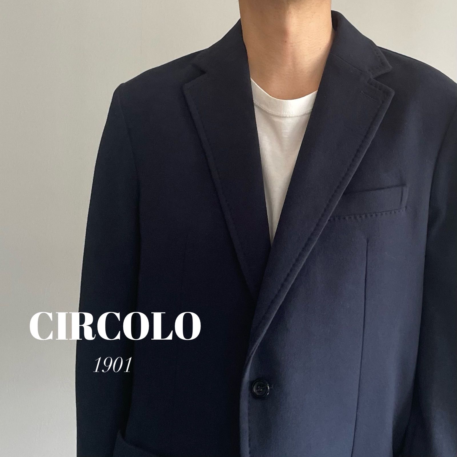 【良品】 CIRCOLO1901  / ジャージソリッドテーラードジャケット