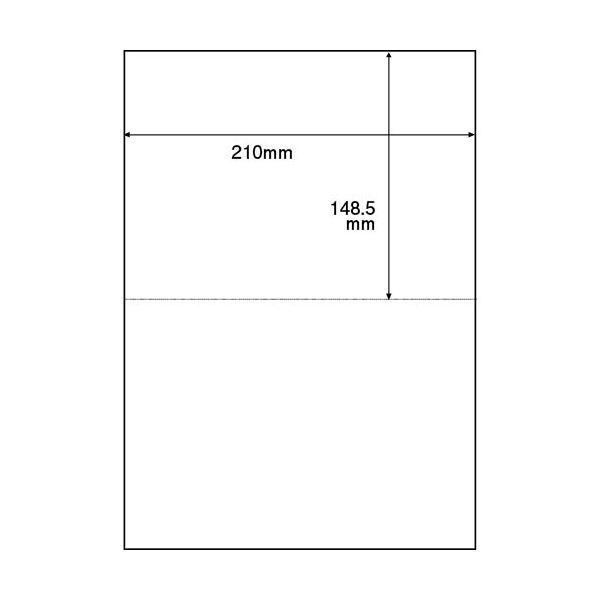 まとめ）TANOSEE 領収書用紙 A4 2面 1セット（2500枚：500枚 - メルカリ