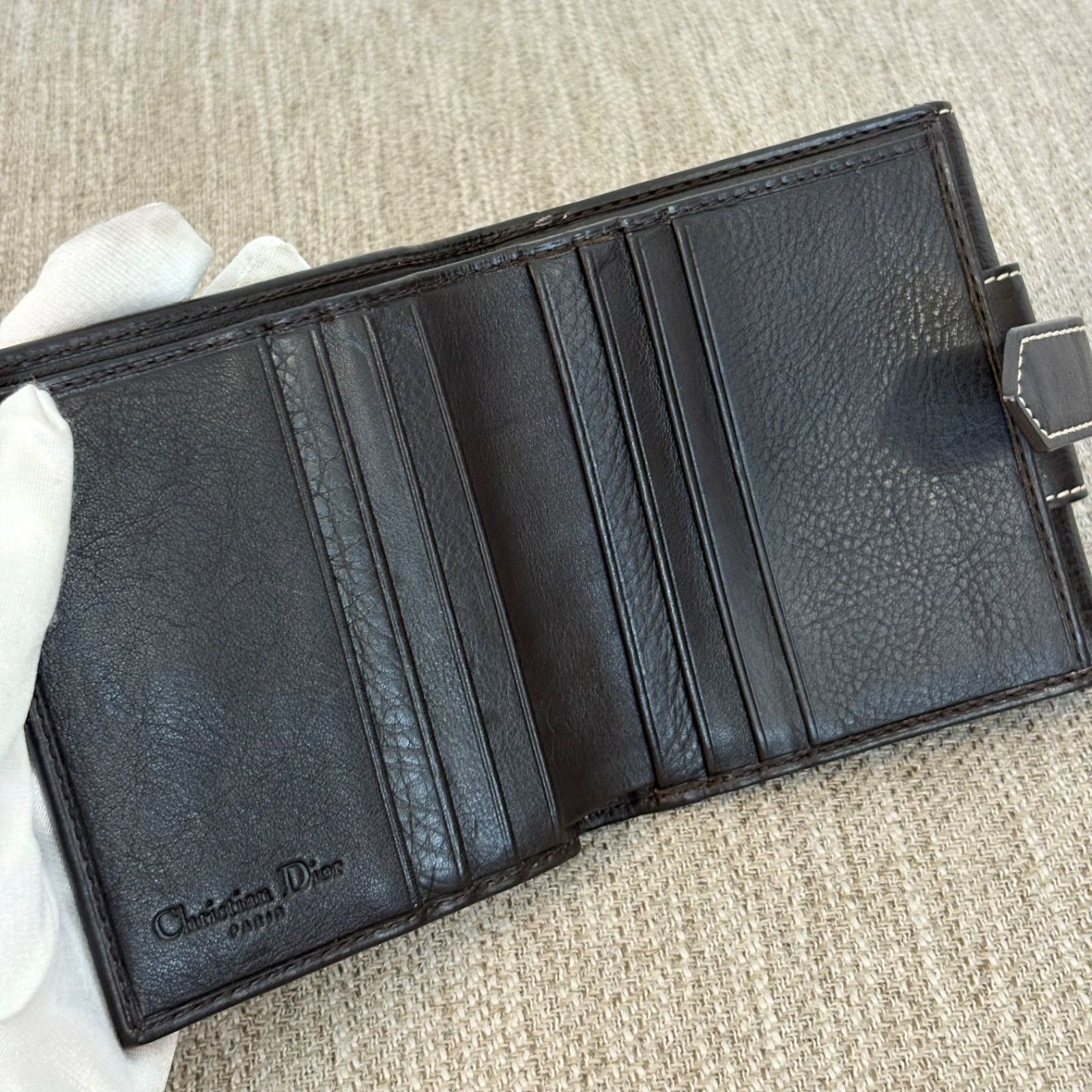 クリスチャンディオール　CDロゴ ブラックレザー 三つ折り財布 楽天市場】ディオール DIOR CD Icon 3つ折りウォレット 三つ折り