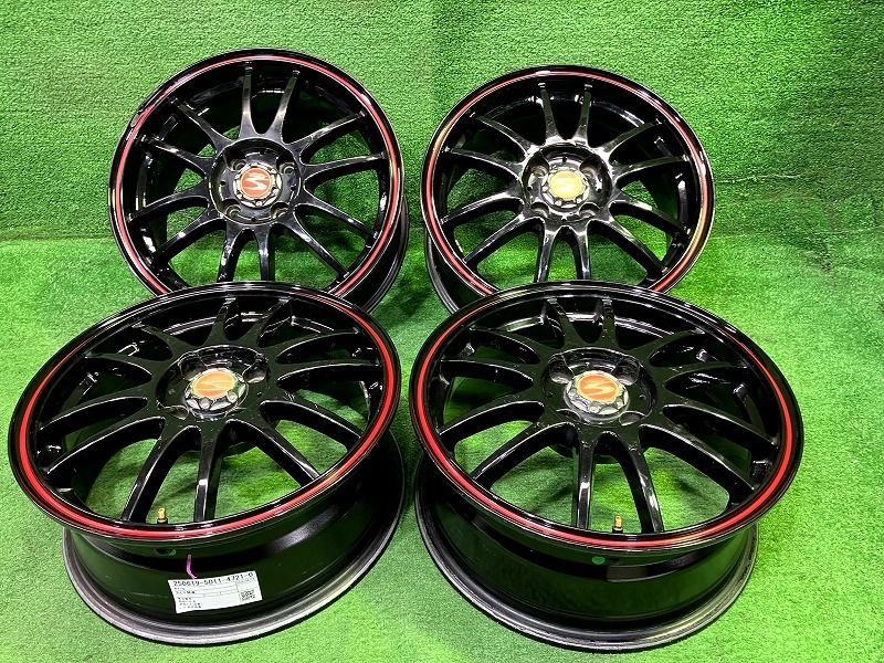 車 社外 S-HOLD 15ｲﾝﾁ 6J 4穴 4本 100 +42