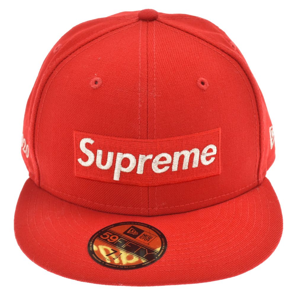 SUPREME (シュプリーム) 19SS ×NEW ERA S1M METALLIC BOX LOGO CAP メタリックボックスロゴキャップ  レッド 71/2