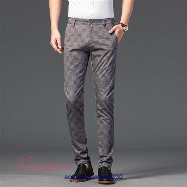 スラックス チノパン メンズ スリムパンツ ストレッチパンツ ボチェック柄 春夏 普段着 ビジネス 通勤用 チノパンツ 男性ズボン ant4y928279 チノパン メンズ ストレッチ チェック ロングパンツ スキニー