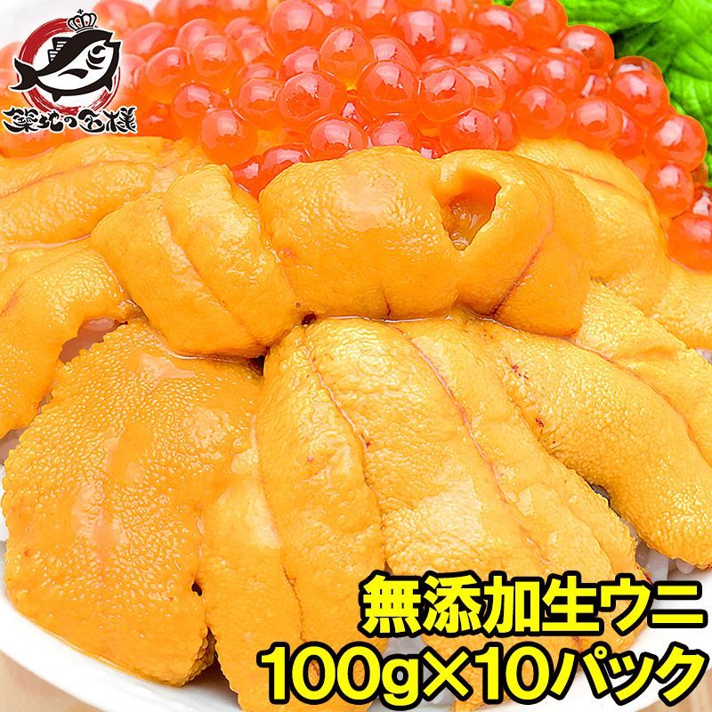 うに 冷凍 生うに 無添加 100g×10パック 1kg 最高級Ａグレード うに丼約20杯分 ウニ ウニ丼