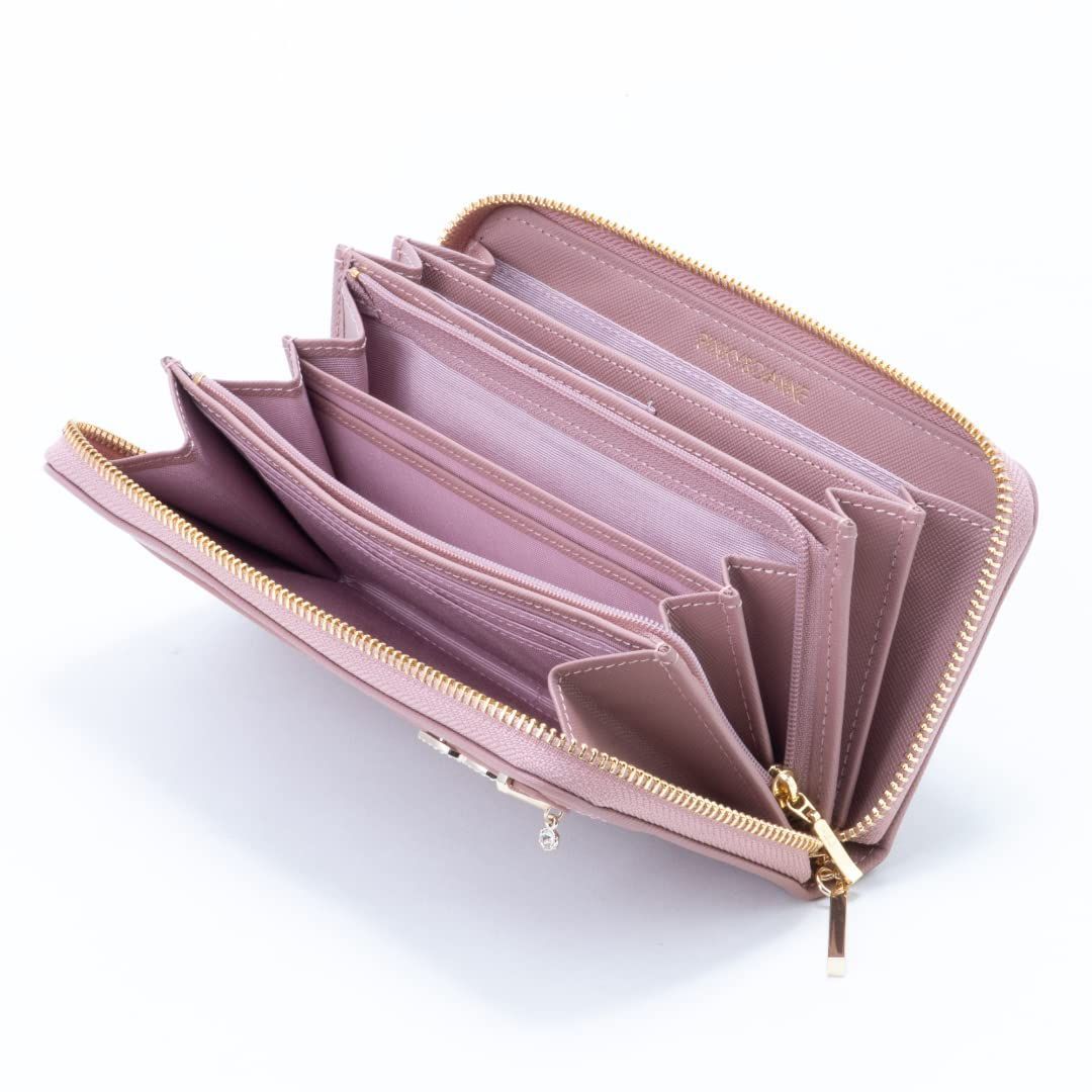 色: ピンク[ピンキーアンドダイアン] 札入れ パドロックバッグ
