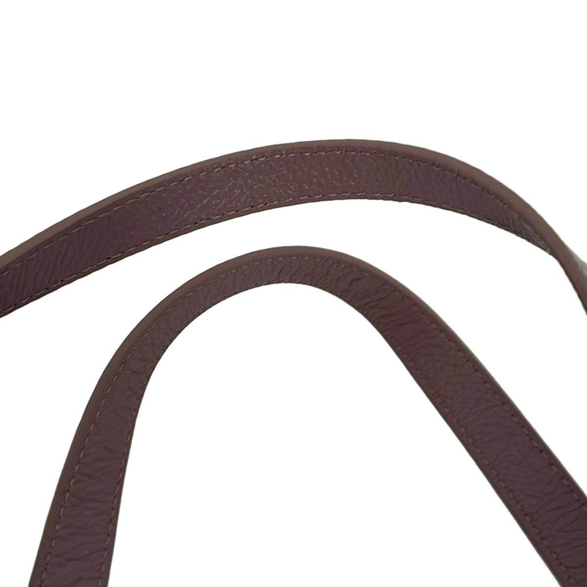 russet ラシット ショルダーバッグ - ダークグレー×ベージュ レザー DECORATOM_COM_BR