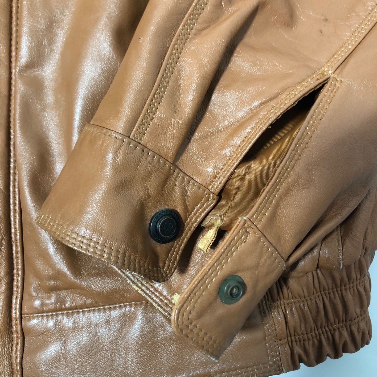 M1129-38-3 BALMAIN バルマン 革ジャン レザー ジャケット 羊革