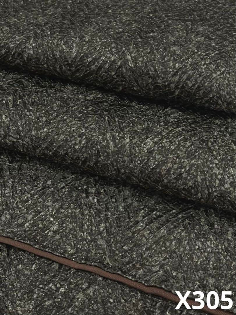 藤娘きぬたや 杢目絞り 小紋 正絹 パールトーン加工済