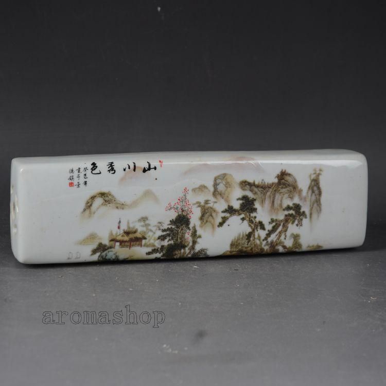 景徳鎮 磁器 桃花紋筆洗 水孟 書道具 文房具 現代工芸品 美術品