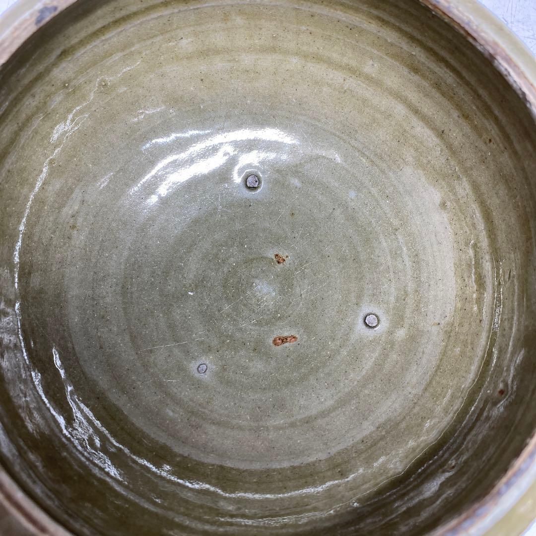 中国古美術 宋代 汝窯 銘文彩絵 龍文 竹節瓶 花瓶 文房置物 茶道具