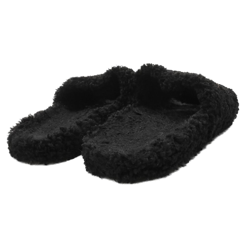 バレンシアガ　FURRY SLIDE サンダル Men's Furry Slide Sandal in Black | Balenciaga US