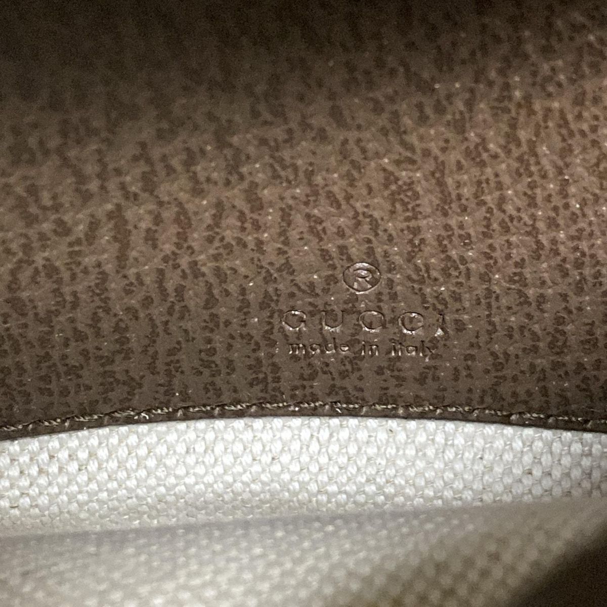 ベージュ×ダークブラウン レザー