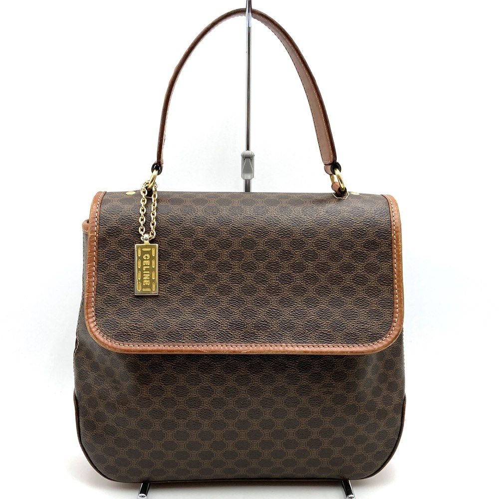 セリーヌ　CELINE ハンドバッグ　M94 ブラウン マカダム セリーヌ CELINE マカダム柄 ハンドバッグ ブラウン レディース