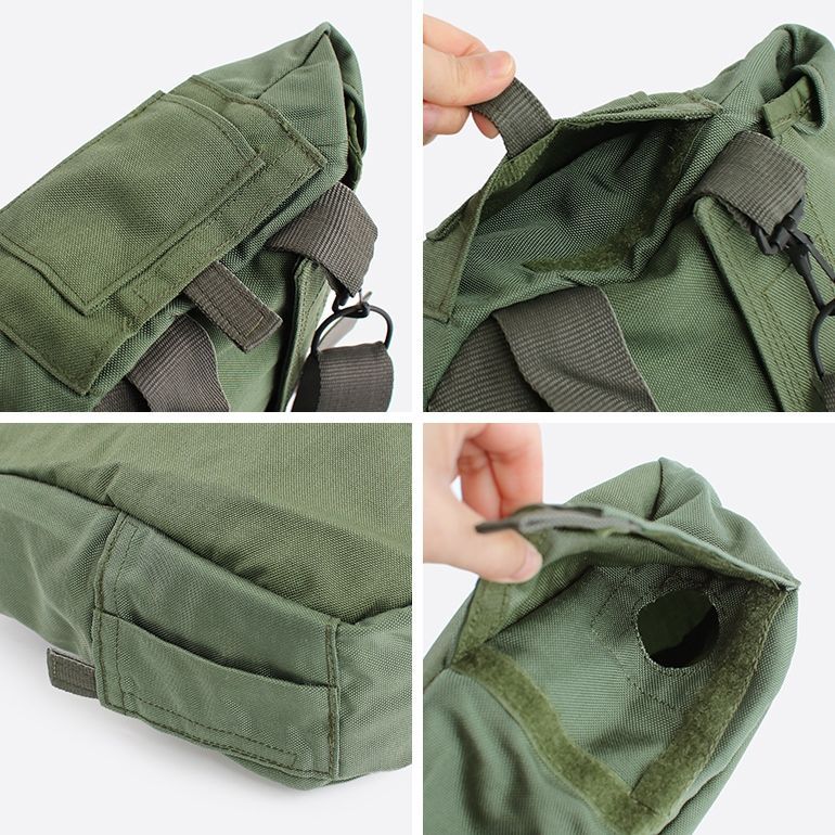 米軍 GAS MASK M ガスマスクバッグ ミリタリーバッグ グリーン デッド