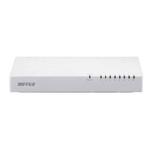 爆買い，HOT スイッチングハブ　８ポート LSW4-TX-8NP/WH【ＢＵＦＦＡＬＯ】 スイッチングハブ