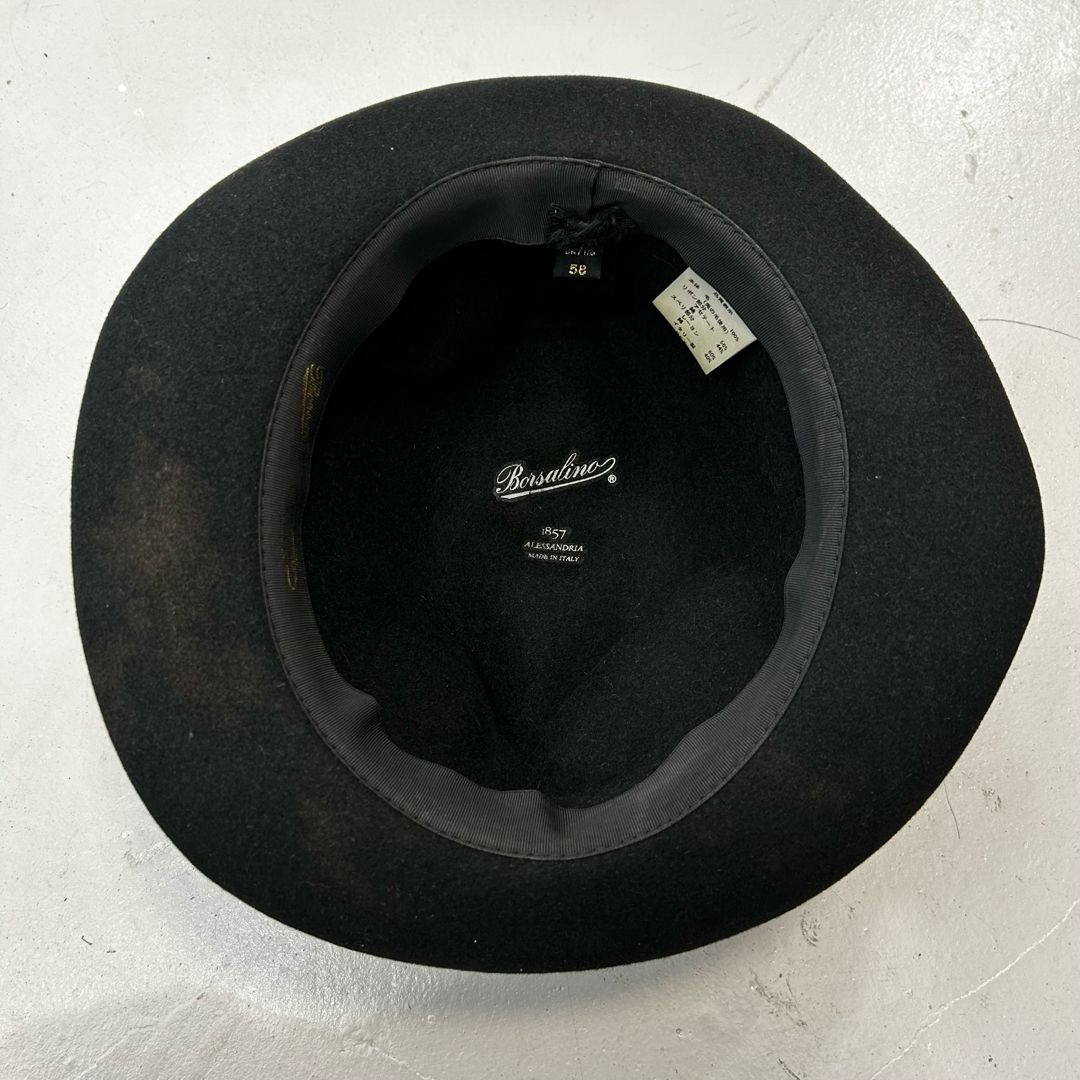 購入用 ボルサリーノ フェルトハット Q.S. Folar Rasato（Q.S. フォラール
