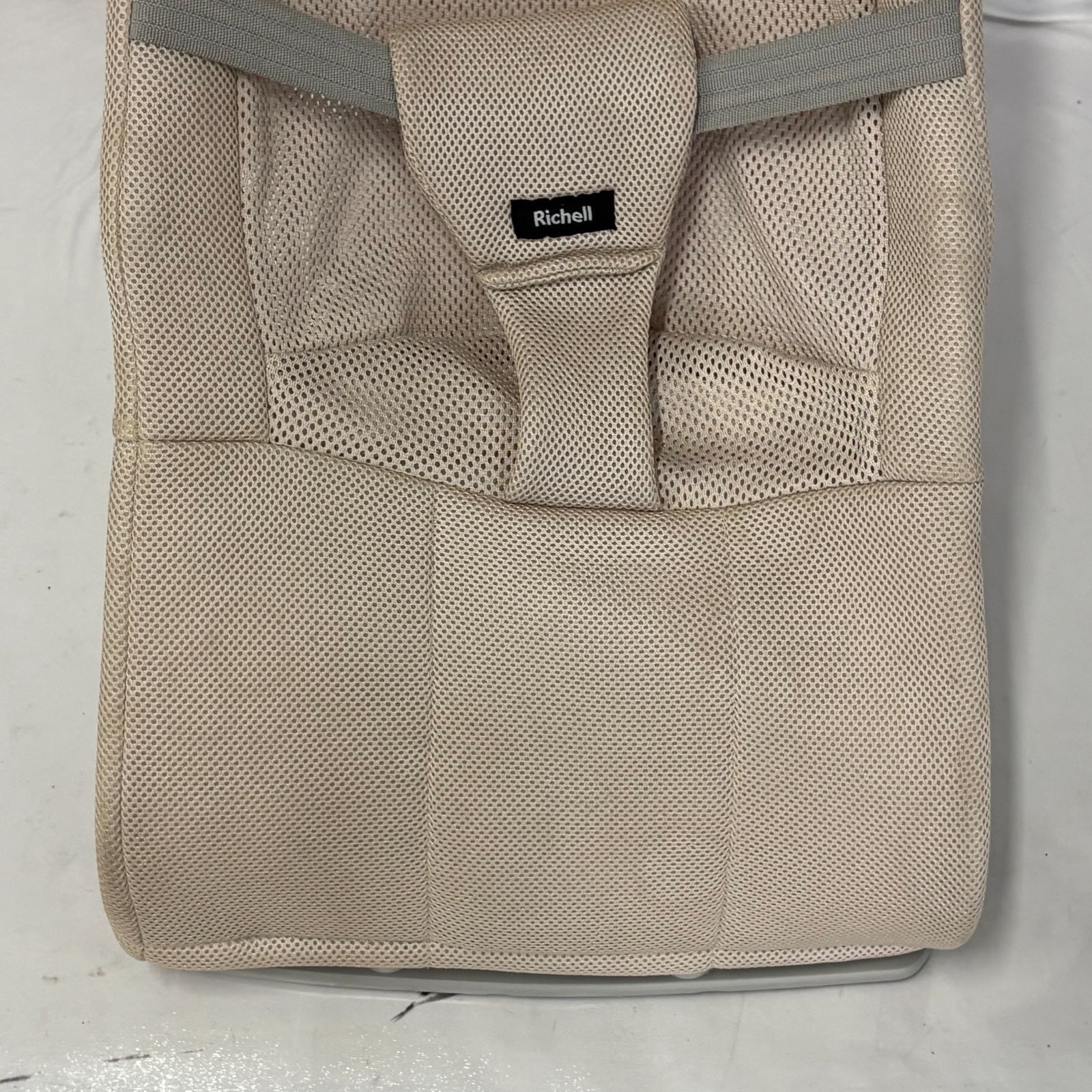 美品 Richell リッチェル バウンサー ローズベージュ メッシュ 