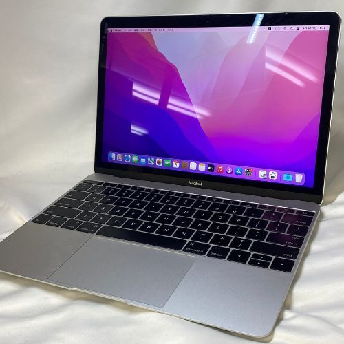 【中古品】 MacBook 12-inch， Early 2016 (Intel-m3/8GB/256GB) A1534 シルバー 【7日間保証】