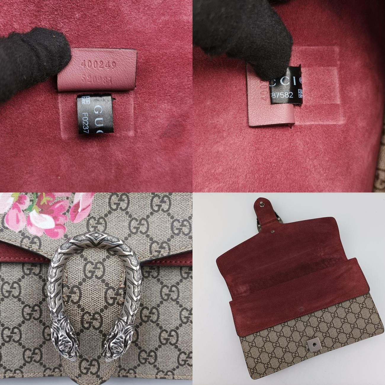 グッチGucciディオニュソスベージュ×レッド×マルチ PVCコーティングキャンバス400249F023787582