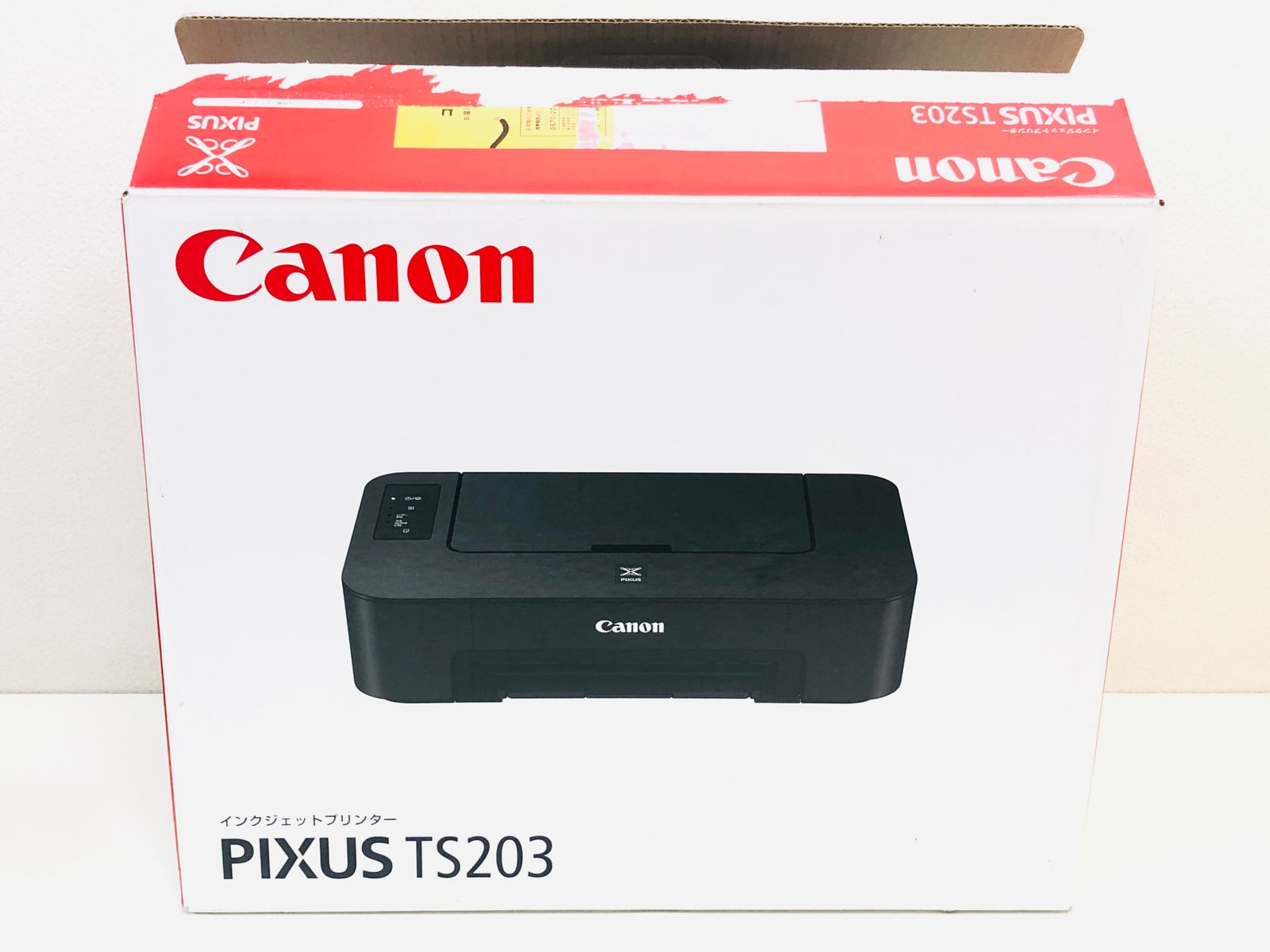 美品☆キャノン (Canon) カラー プリンター A4インクジェット PIXUS TS203 USB接続モデル 4色ハイブリッド リプロス 家電 黒  ブラック【IT9X66JN7GAS】 - メルカリ