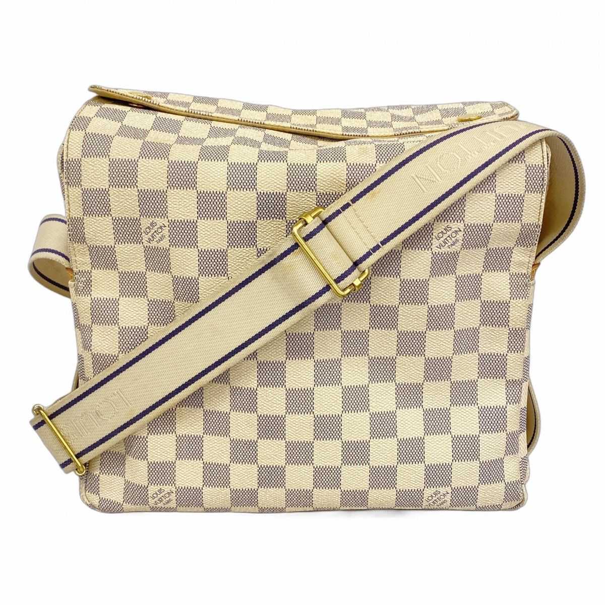 5md3928 ルイヴィトン ショルダーバッグ ダミエ アズール ナヴィグリオ N51189 ホワイト レディース