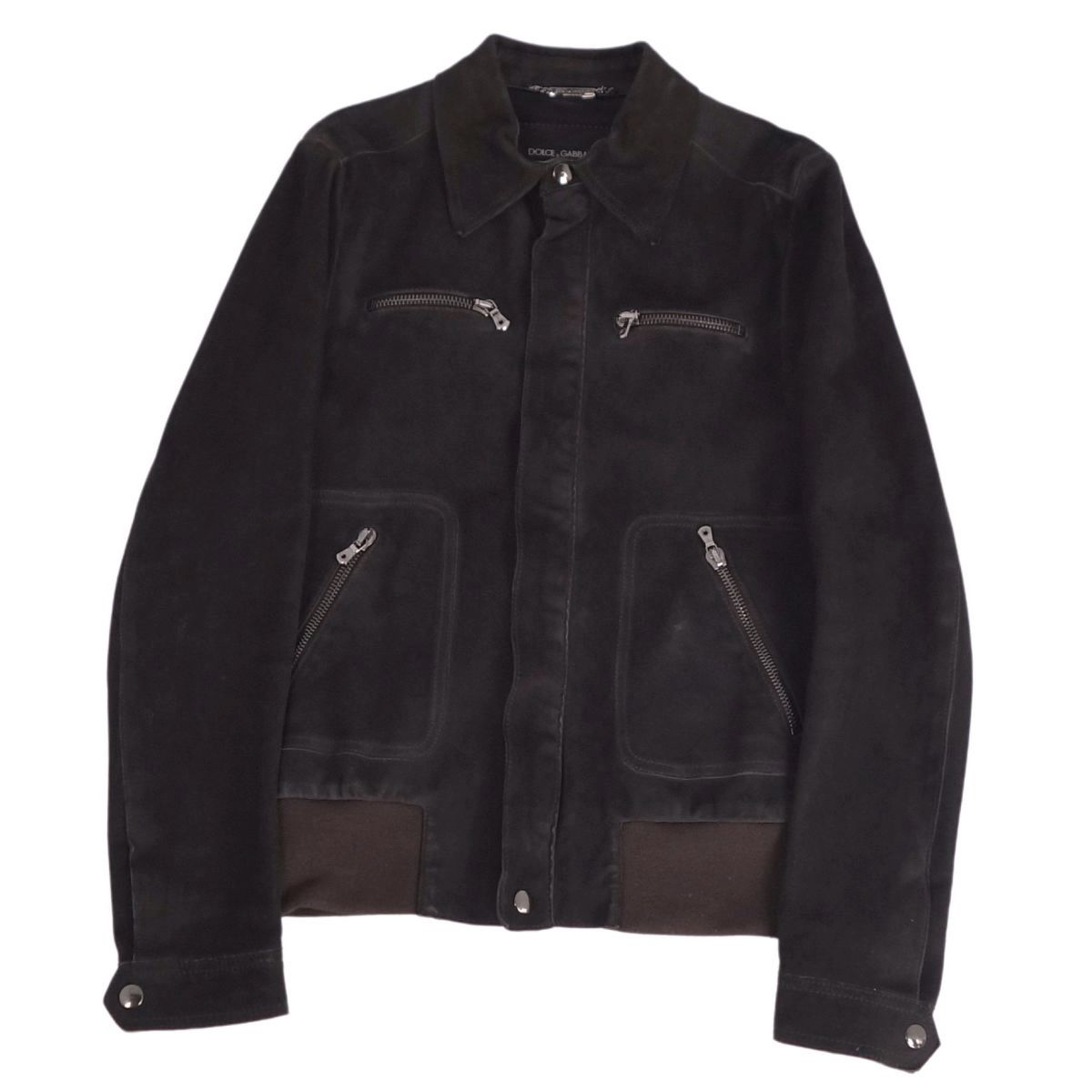 ドルチェ&ガッバーナ DOLCE&GABBANA レザージャケット 44 DOLCE 